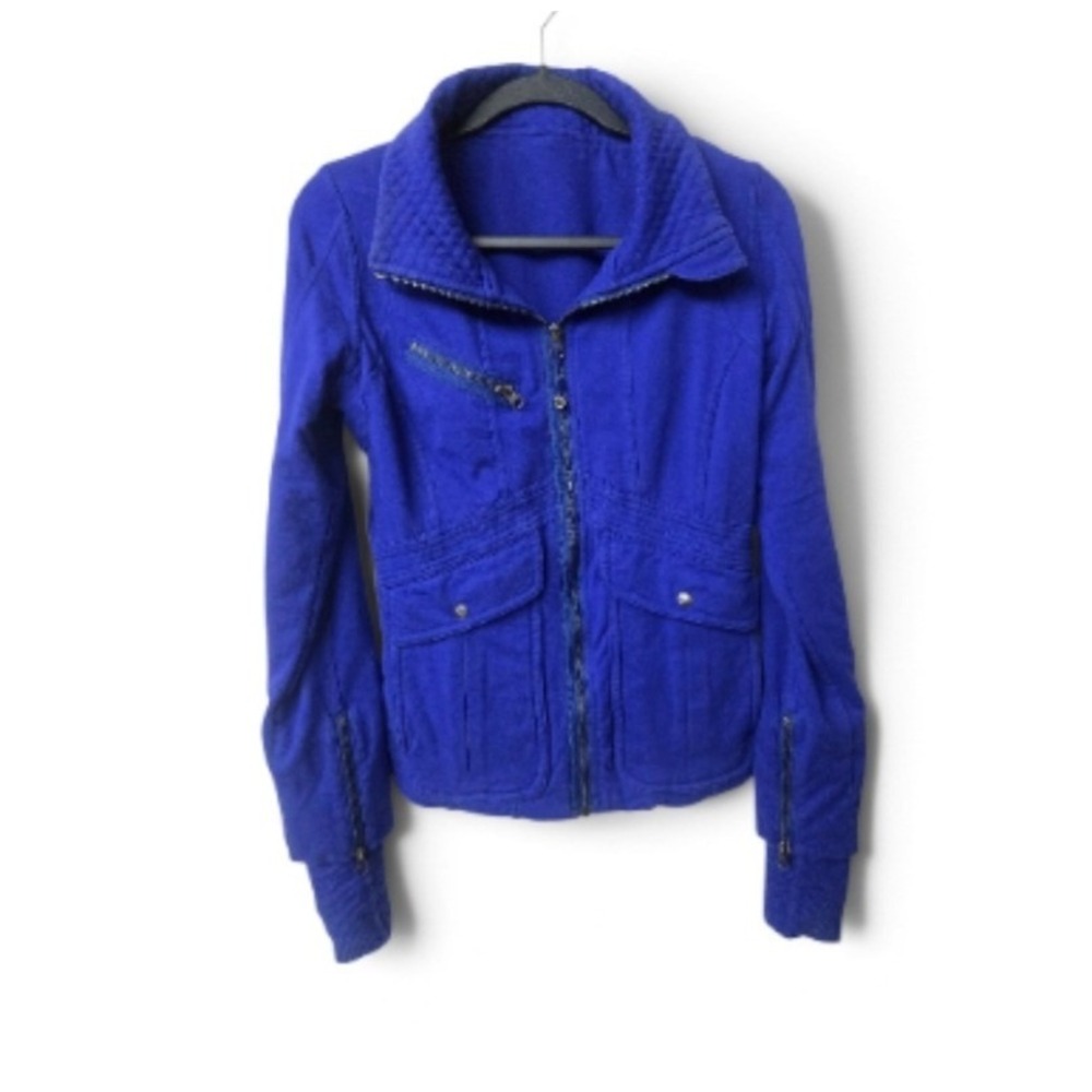 Lululemon Jacket Sz 8 Royal Blue Utility Pockets Gorpcore Indie Sleaze Utility